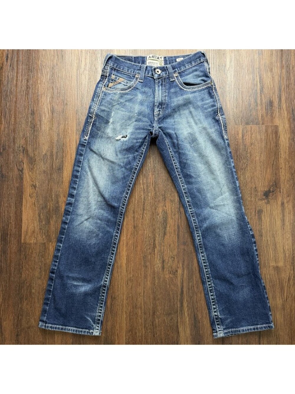 Ariat M5 Jeans Mens 29x30 Blue Medium Wash Straight Leg Western Workwear